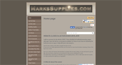 Desktop Screenshot of markssupplies.com