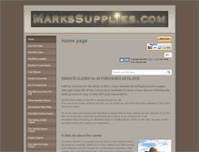 Tablet Screenshot of markssupplies.com